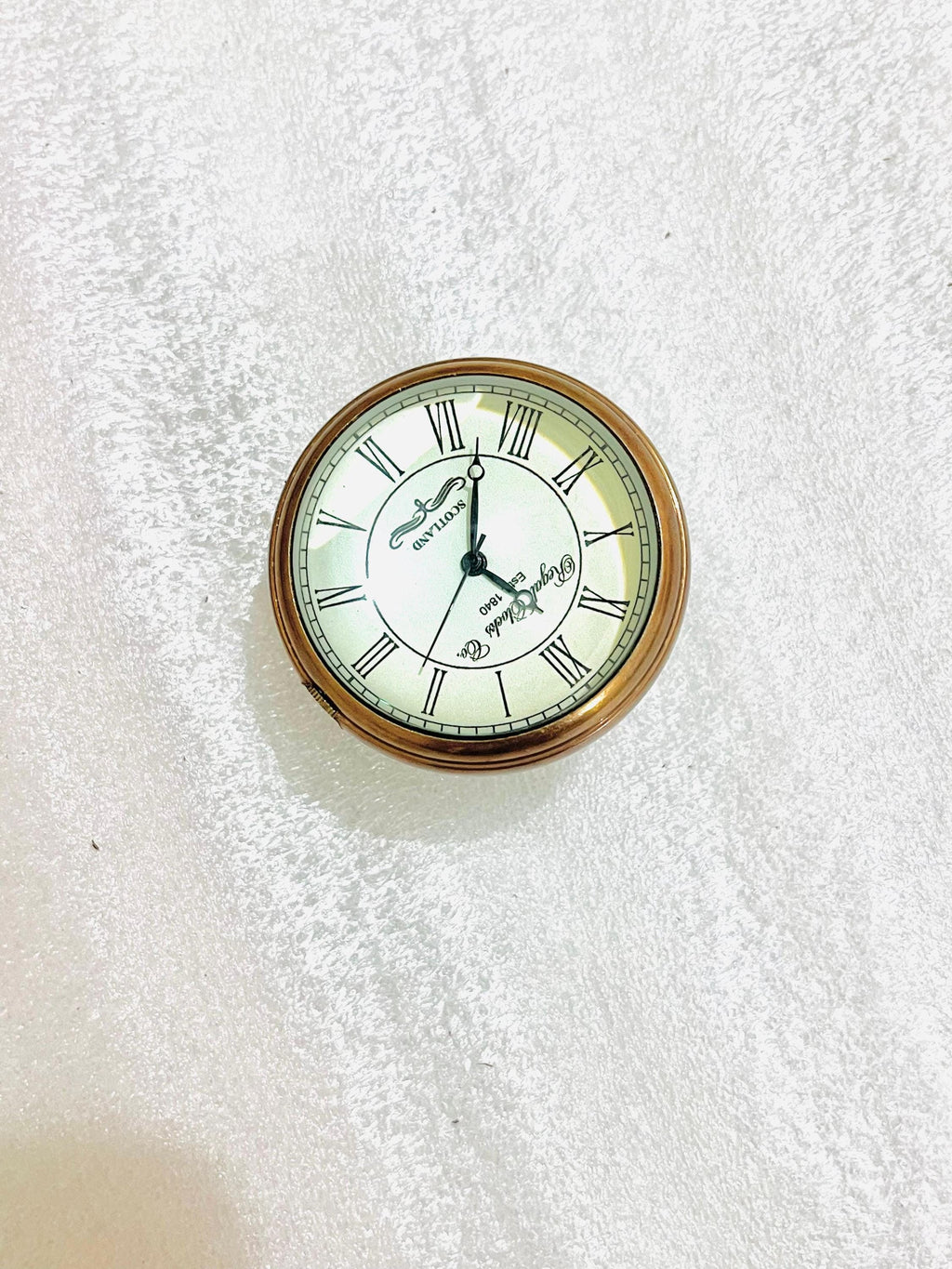 Antique Brass Clock Handle Walking Stick: Vintage Gentleman's Cane image 3