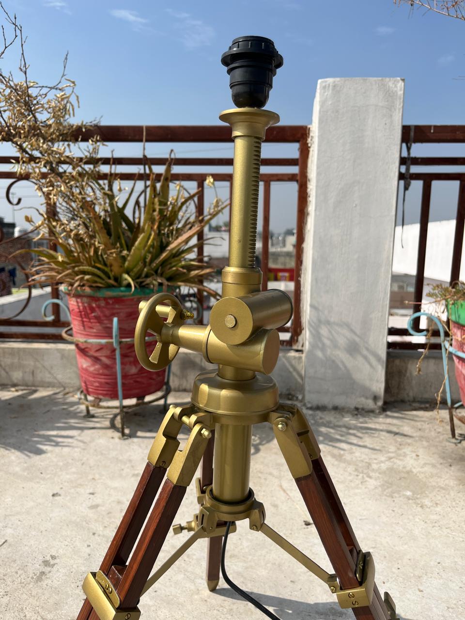 Handcrafted Royal Tripod Table Lamp | Marine Industrial Decor-Adjustable Designer Lamp with Shade-Living Room Bedroom” image 9