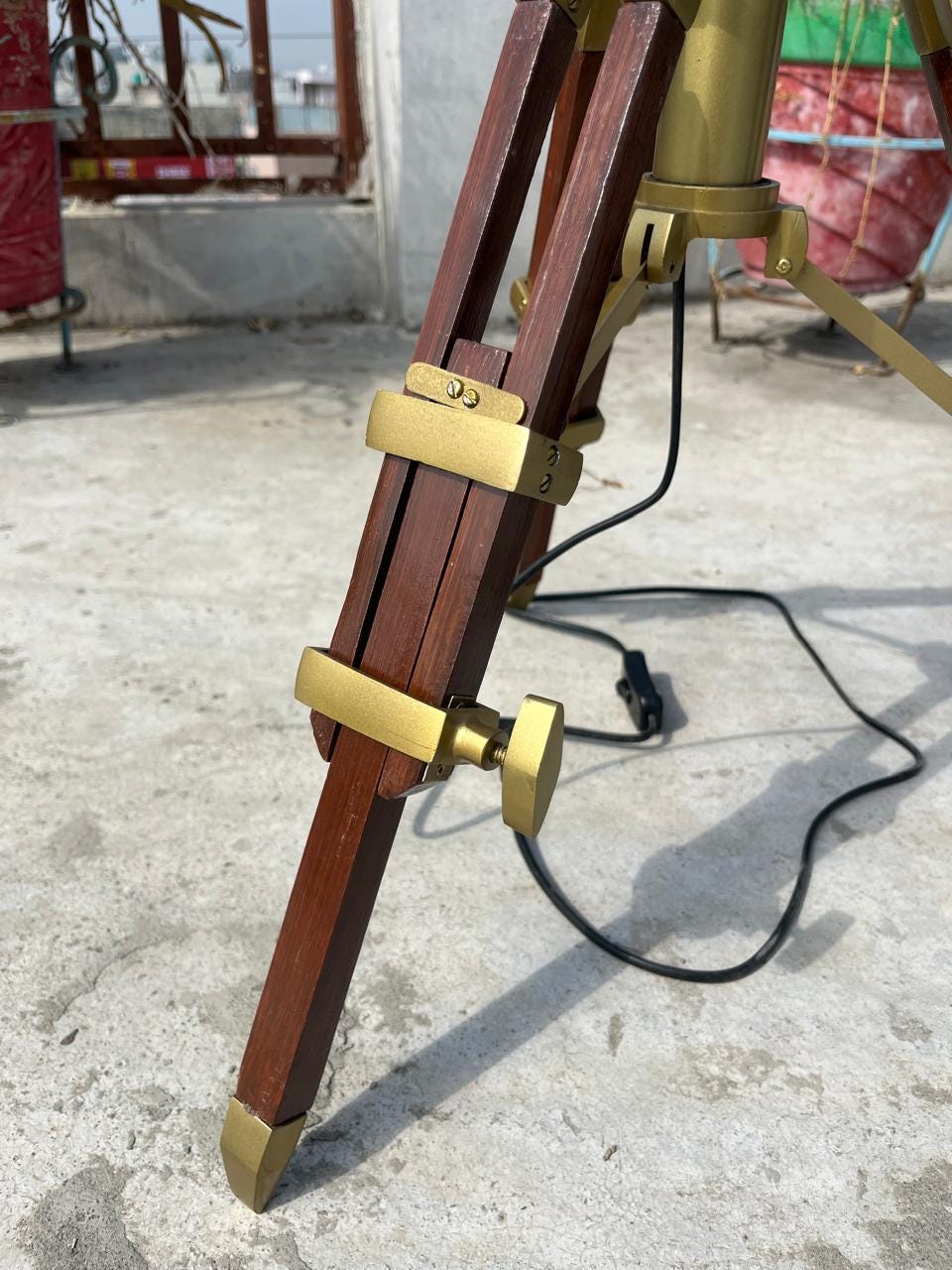 Handcrafted Royal Tripod Table Lamp | Marine Industrial Decor-Adjustable Designer Lamp with Shade-Living Room Bedroom” image 15